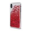 Samsung A202 Galaxy A20E, Szilikon tok, Liquid Sparkle, piros