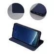 Huawei P30 Lite, Oldalra nyíló flip tok, Smart (valódi bőr), kék
