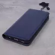 Huawei P30 Lite, Oldalra nyíló flip tok, Smart (valódi bőr), kék