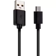 Setty USB kábel, Micro USB, (1 méter 2A), fekete