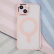 Apple iPhone 11, Szilikon tok, Satin Clear Mag, rózsaszín