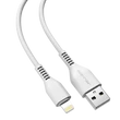 JELLICO KDS-32 - USB - Lightning, USB kábel (2 méter 3,1A), fehér (Fast Charge - Gyors Töltés)