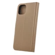 Samsung A366 Galaxy A36 5G, Oldalra nyíló flip tok, Smart Classic, arany