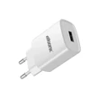 MOONX MC01 1XUSB-A 10,5W, 2,1A Hálózati töltő, (+C-Type kábel), fehér