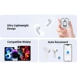 Mayline Ultrapods Max TWS 5.3, Bluetooth headset, fehér