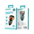 BWOO BO-CC85, Szivargyújtós töltő, PD QC 38W, 1x USB-A + 1x USB-C, átlátszó (Gyors töltés)