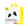 Baseus TWS Bowie E18, Bluetooth headset IPX4 vízálló (A00023800123-00), fekete