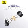 Baseus TWS Bowie E18, Bluetooth headset IPX4 vízálló (A00023800123-00), fekete