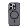 Apple iPhone 14, Szilikon tok, Frozen Magsafe, fekete