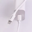 Maxlife MXTC-06, 1XUSB - C, PD, QC, 20W, Hálózati gyorstöltő, ( +TypeC - Lightning kábel), fehér