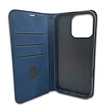 Honor 400, Oldalra nyíló flip tok, Smart Suede, kék
