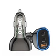 BWOO BO-CC96, Szivargyújtós töltő, PD QC 68W, 1x USB-A + 2 x USB-C, fekete (Gyors töltés)