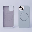 Apple iPhone 16 Pro, Szilikon tok, Thin Magsafe, világoskék