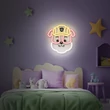 Paw Patrol OW-13044 Neon LED Falra akasztható dekorációs lámpa, Mancs őrjárat - Rubble 