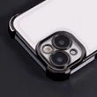 Samsung A566 Galaxy A56 5G, Szilikon tok, Ütésálló (1.5mm) Chrome, fekete