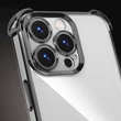 Samsung A566 Galaxy A56 5G, Szilikon tok, Ütésálló (1.5mm) Chrome, fekete