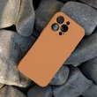Apple iPhone 17 Pro Max, Szilikon tok, Soft, narancs