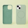 Apple iPhone 17 6,3", Szilikon tok, Thin Magsafe, zöld