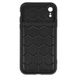 Apple iPhone 15 Plus, Szilikon tok, Camera Protected, fekete