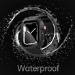 Apple Watch 7/8 45mm, Redpepper Okosóra Szilikon tok (por, ütés, és vízálló), fekete