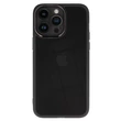 Apple iPhone 7/8/SE 2020/SE 2022, Szilikon tok, Protective Lens, fekete átlátszó