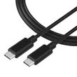 Tactical Smooth Thread USB kábel, USB-C - USB-C, (1 méter 3A), fekete