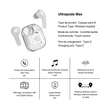 Mayline Ultrapods Max TWS 5.3, Bluetooth headset, fehér