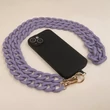 Telefontartó lánc, nyakpánt (hosszú 1,2 méter), matt lila