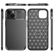 Samsung A245/A246/A256 Galaxy A24 4G/A24 5G/A25 5G, Szilikon tok, Carbon Armor, fekete