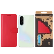 Samsung A376B Galaxy A37 5G, Oldalra nyíló flip tok, Tactical Field Notes, piros