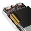 Baseus PPDML-M01 PD QC 20W 20000mAh, Külső akkumulátor (2XUSB + TYP C), fehér
