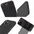 Apple iPhone 7/8/SE 2020/SE 2022, Szilikon tok, Protective Lens, fekete átlátszó