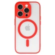 Apple iPhone 15 Plus, Szilikon tok, Magsafe, piros