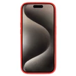 Apple iPhone 15 Plus, Szilikon tok, Magsafe, piros