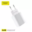 FONENG EU28 1XUSB 2,4A, Hálózati gyorstöltő (+Micro USB kábel), fehér