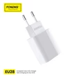 FONENG EU28 1XUSB-A 2,4A, Hálózati gyorstöltő (+Lightning USB kábel), fehér