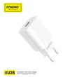 FONENG EU28 1XUSB-A 2,4A, Hálózati gyorstöltő (+Lightning USB kábel), fehér