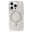 Apple iPhone 13, Szilikon tok, Magsafe Slim Shiny, ezüst