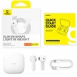 Baseus Bowie E16, Bluetooth headset 5.3, TWS IPX4 vízálló fehér, (A00061900223-00)