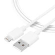 Tactical Smooth Thread USB kábel, USB-A - Lightning, (1 méter 2,1A), fehér 