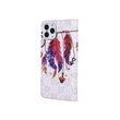 Huawei P40 Lite, Oldalra nyíló flip tok, Smart Trendy, Boho 4