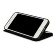 Apple iPhone 11 Pro Max, Oldalra nyíló flip tok, Carbon, fekete