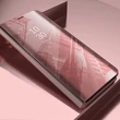 Xiaomi Redmi K20/K20 Pro/Mi 9T/9T Pro, Oldalra nyíló flip tok, Clear View, rózsaszín