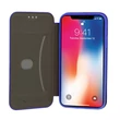 Samsung G970 Galaxy S10E, Oldalra nyíló flip tok, Vennus Soft, kék