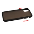 Samsung G985 Galaxy S20 Plus, Szilikon tok, Vennus Color Button Bumper, fekete