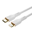 WIWU YQ01 USB kábel, USB-C - Lightning, (1,2méter 30W), fehér (Gyorstöltő)