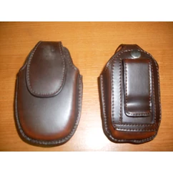 Samsung E700, Álló bőr tok, sötétbarna