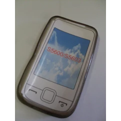Samsung S5600 Preston/S5603 Star 3G, Szilikon tok, S-Case, füst