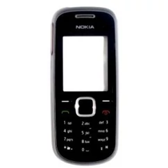 Nokia 1661 elő+gomb, Előlap, fekete