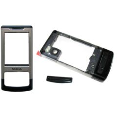 Nokia 6500 Sl elő+közép, Előlap, ezüst